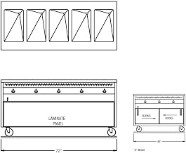 72" Open Cabinet Base Hot Food Table