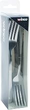 Winco 7 1/8" 18/0 Heavyweight Stainless Steel Dinner Fork