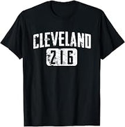 Cleveland 216 Area Code Vintage City Pride Design T-Shirt