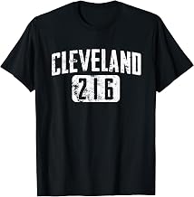 Cleveland 216 Area Code Vintage City Pride Design T-Shirt