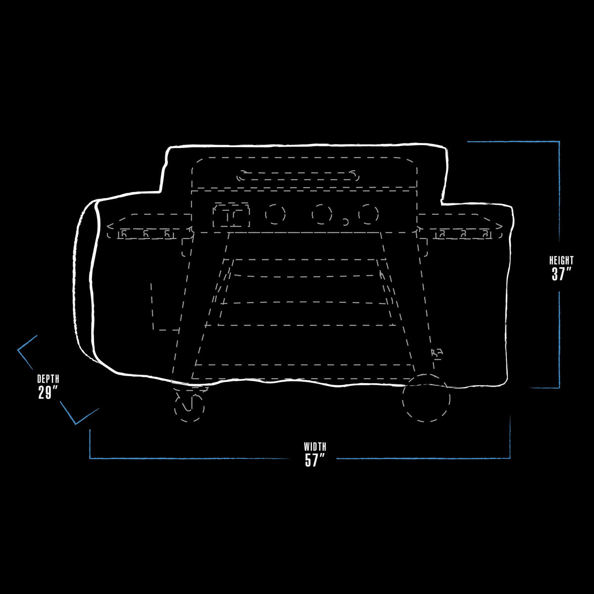 3B Ultimate Griddle Cover by PIT BOSS – 3-Burner", Polyester, Black, Model 32122