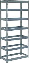 Global Industrial Extra Heavy Duty Shelving 36" W x 24" D x 96" H with 7 Shelves, No Deck, Gray