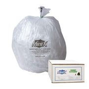 Mint-X Rodent Repellent Trash Bags, 1.7 Mil, Flat Seal, 47" Height x 43" Length, Clear (Pack of 100)
