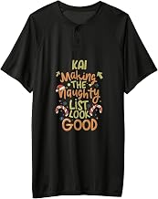 Men's Kai Naughty List Funny Christmas Kai Name Personalized Adult & Youth Baseball Jersey
