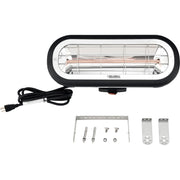 Infrared Patio Heater by Global Industrial – Aluminum, Black, Model MINI