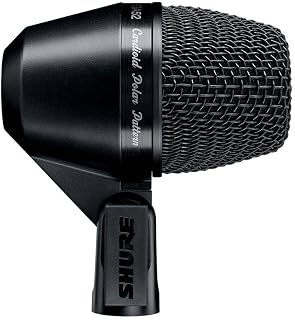 Shure PGA52 Dynamic Microphone - Swivel-Mount Kick-Drum with Cardioid Pick-up Pattern, No Cable (PGA52-LC)