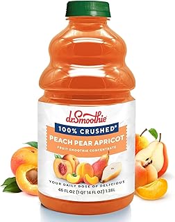 Dr. Smoothie 100% Crushed Peach Pear Apricot, 46 Fl Oz (Pack of 1)
