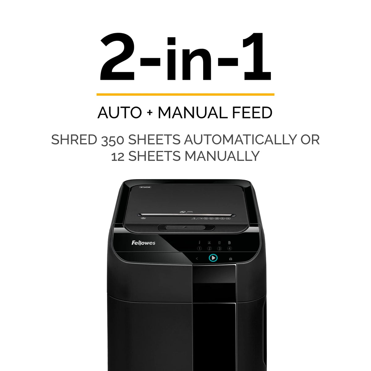 Fellowes Black / 1 / 350-Sheet Shredders