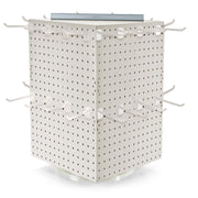 Azar Displays Pegboard + Hooks / White / 14 inches (W) x 14 inches (D) x 21 inches (H) Home Storage Hooks
