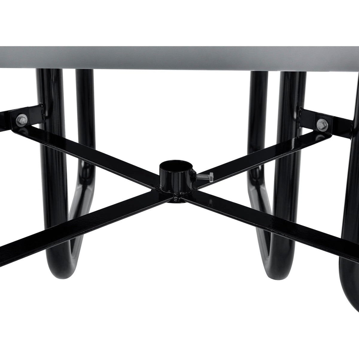 Global Industrial Grey / 81D x 81W x 29.5H in / Industrial Picnic Tables