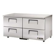 4-Drawer ADA Compliant 15.5 Cu Ft Undercounter Refrigerator by TRUE – Stainless-Steel, Model TUC-60D-4-ADA