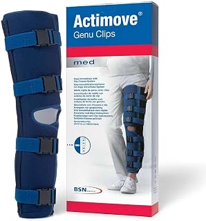 Actimove Genu Clips Knee Immobilizer, Pediatric | Knee Brace & Stabilizer for Recovery, Fractures, Instability, ACL, MCL, Meniscus Tear, Arthritis, Displacement & Post Surgery Recovery, Blue - Choose Your Size