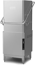 Insinger CX20H-208/3 Premier Series Dishwasher with Extra High Hood, Quad-Arm Wash System, Booster, Straight-Thru Design, 60 Racks/Hr, 1.5 HP Motor, Stainless Steel, 208V 3PH