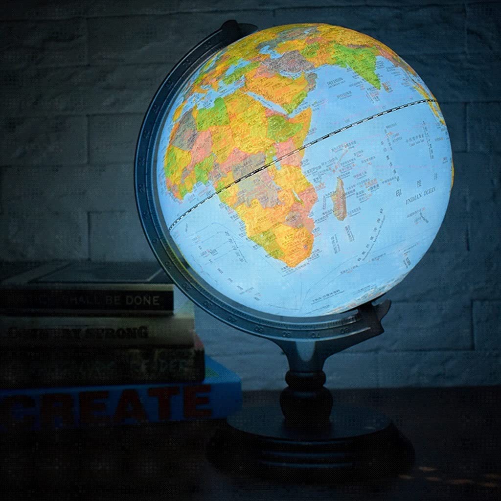 World Map Globe(A) by xdgFHsy – One Size, Resin, A, Model xdgFHsy