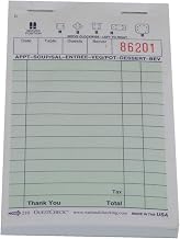Guestcheck Paper - 1Part, Green 13 Line, 3.5 X 5.5 Inch, 100 Checks Per Book - 10000 Per Case.