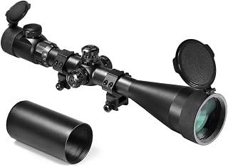 Barska Extreme Rifle Scope Fully Multi Coated Illuminated Mil-Dot Side Parallax Adjustments for Long Range Shooting