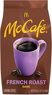 McCafe French Roast, Ground Coffee, Dark Roast, Dark Cocoa Flavor Hints, Premium Quality, Responsibly Sourced, Kosher Certified, 30oz. Bag