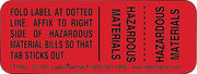 Labelmaster Hazmat Shipping LBL, 3/4inx2in, Paper, 500