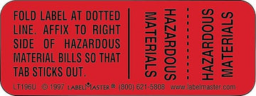 Labelmaster Hazmat Shipping LBL, 3/4inx2in, Paper, 500