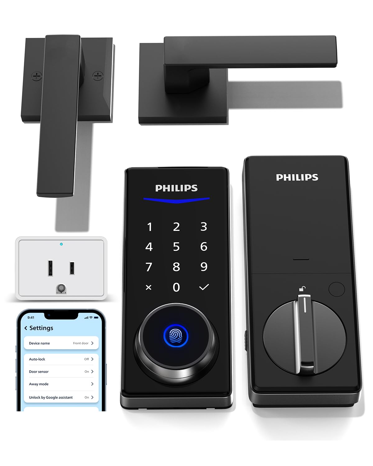 Wi-Fi Smart Lock Set with Gateway by PHILIPS – Commercial Grade