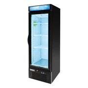 25" One Section Display Freezer w/Swing Doors - Bottom Mount Compressor by MOTAK – 26.60x28.90x81.70, In Description, Check Images, Model MGD-1DF-16-HC