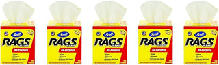 Kimberly-Clark Scott 75260 Rags in a jrxJR Box, White, 5 Boxes of 200 Towels FxGnW