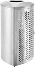 Global Industrial Triangular Indoor Trash Can with Removable Plastic Liner,