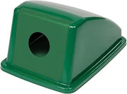 Global Industrial Recycling Bottle & Can Lid Only, 13"W x 18"D x 9"H, Green
