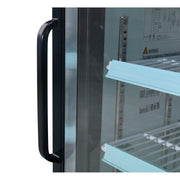 Global Industrial Countertop Merchandising Refrigerator by Nexel – 4.9 cubic_feet, Steel, Black, Model G138BMF-HC