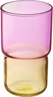 Luminarc Candy Mix Collection - 6 Coloured Water Glasses 32cl - Bubble Gum Model - Made in France - Reinforced Packaging