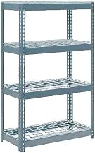 Global Industrial Extra Heavy Duty Shelving 48" W x 12" D x 72" H with 4 Shelves, Wire Deck, Gry