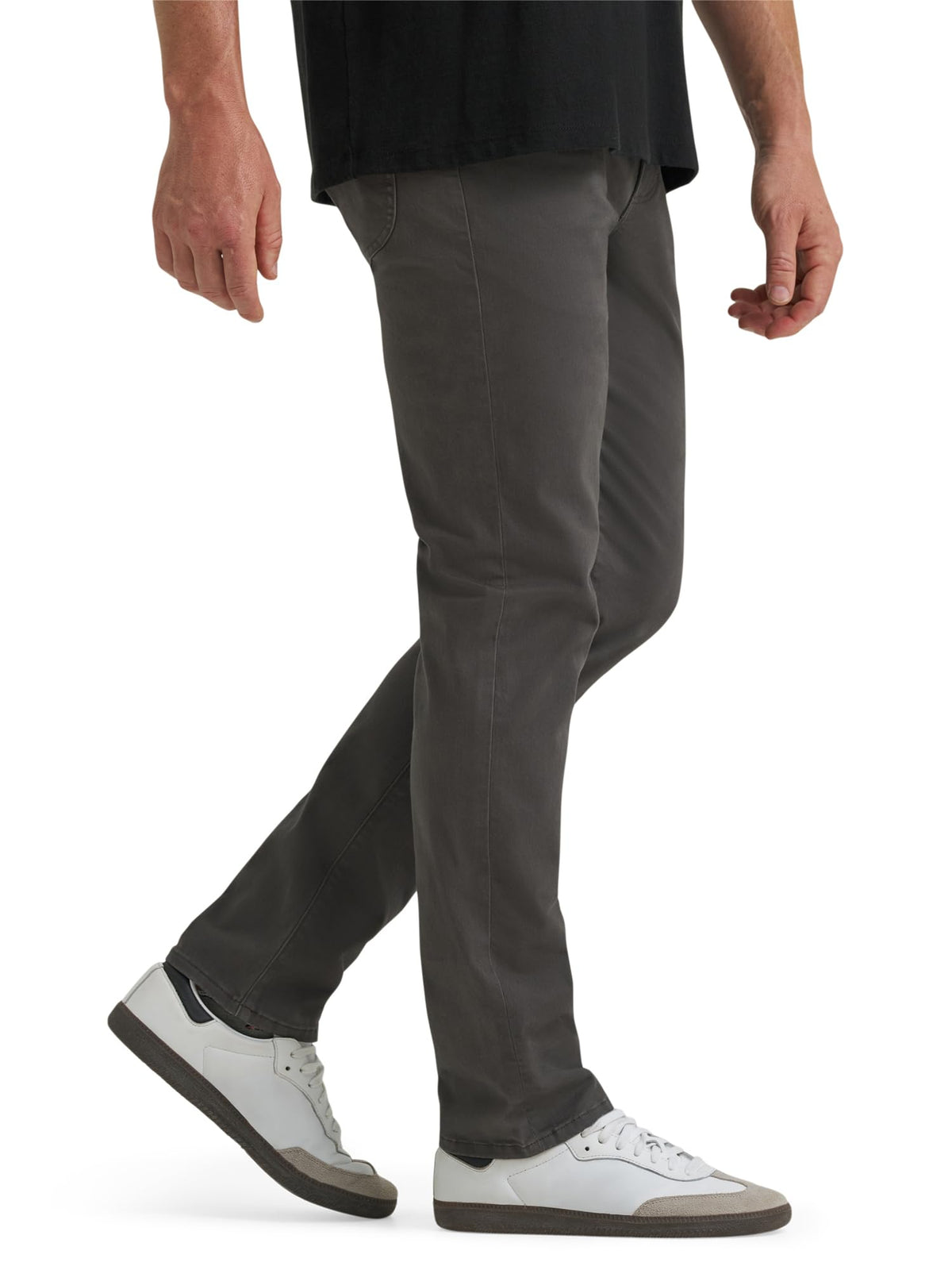 Men's Extreme Motion Slim Straight Jean by Lee – Cotton Blend, Static Gray (Twill), Model 112383037