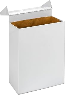 Hospeco GID-HOSND-1W ND-1W White Metal Feminine Hygiene Receptacle
