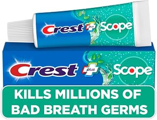 Crest Complete Whitening Plus Scope Multi-benefit Fluoride Toothpaste, Minty Fresh, 0.85 Ounce (pack Of 36)