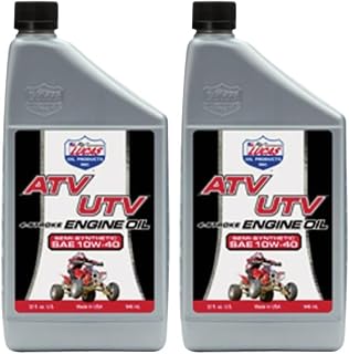 Lucas Oil 10720 Semi-Synthetic SAE 10W-40 ATV Engine Oil - 1 Quart (Pack of 2)