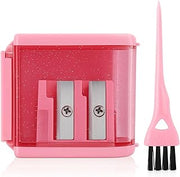 Eyeliner Pencil Sharpener for Eyes and Lip Liner Makeup Large Brow Pencils Small Angled Wing Tip Real Beginners Techniques Eye Shadow Lines Gel Eyebrow Pomade Black Liquid Waterproof Vertex Stencil