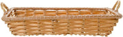 HUBERT Storage Basket, Rectangular, Natural Color - 14"L x 10"W x 2 1/2"D