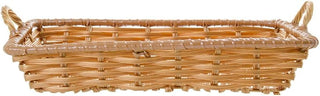 HUBERT Storage Basket, Rectangular, Natural Color - 14"L x 10"W x 2 1/2"D
