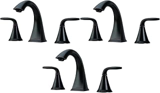 Pfister Pasadena Bathroom Sink Faucet, 8-Inch Widespread, 2-Handle, 3-Hole, Tuscan Bronze Finish, LF049PDYY (Pack of 3)