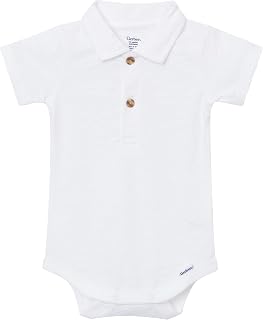 Gerber Baby Boys' Short Sleeve Polo Bodysuit