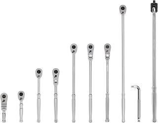 TEKTON 3/8 Inch Drive Ratchet Set, 10-Piece | SDR99101