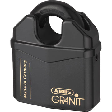 37RK/80mm Granit Plus Padlock KA by ABUS – Alloy Steel, Black, Model 37RK/80_KA