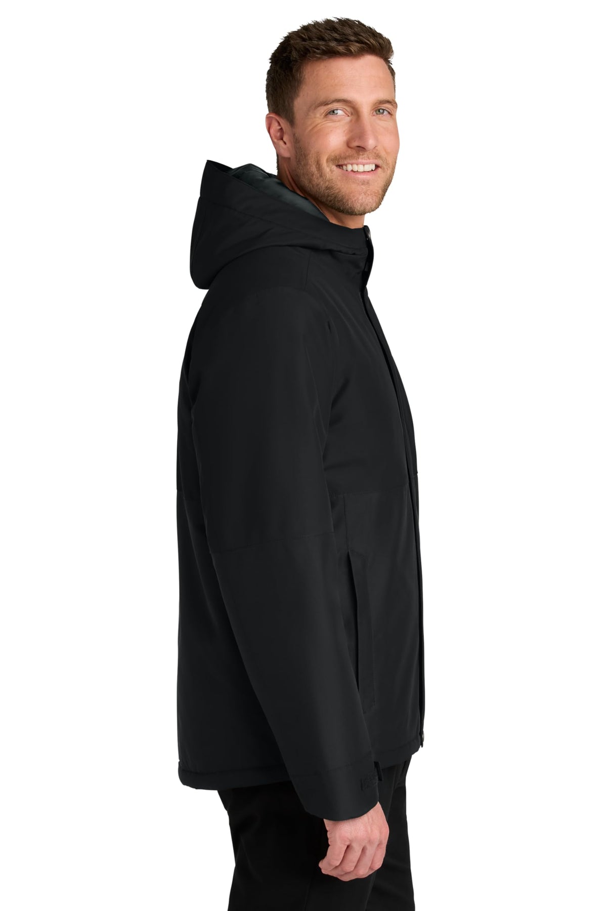 Insulated Heavy Ripstop Jacket by Port Authority – X-Small, Polyester, Deep Black, Model J721
