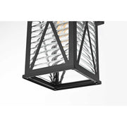Jada One Light Outdoor Wall Sconce Black by Lighting Design – 40W max, Aluminum, Black
