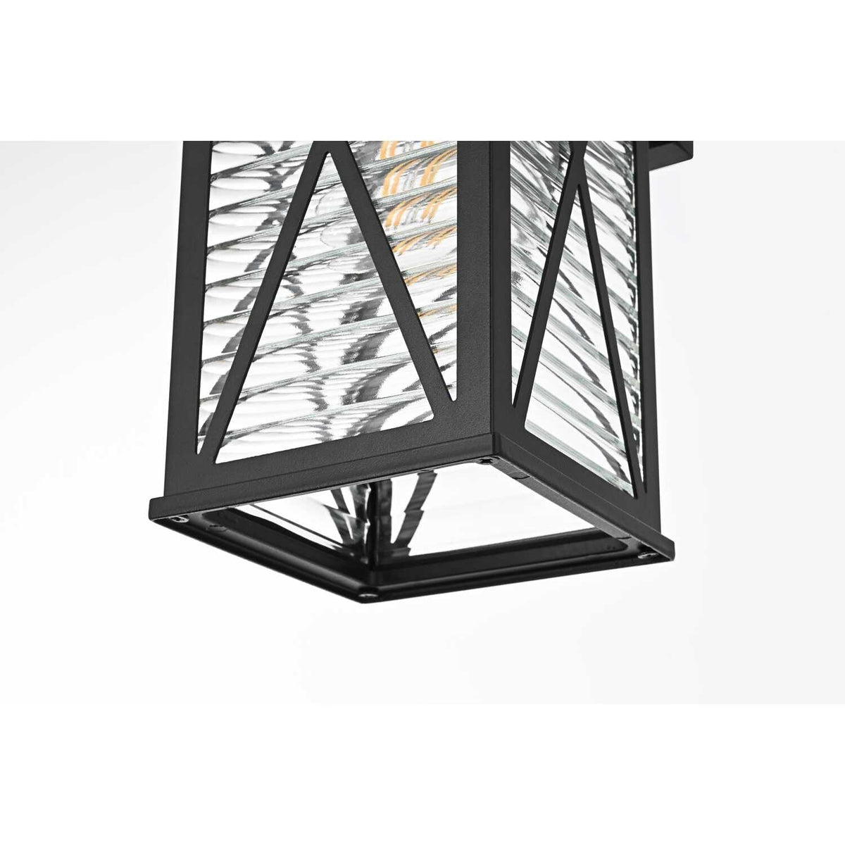 Jada One Light Outdoor Wall Sconce Black by Lighting Design – 40W max, Aluminum, Black