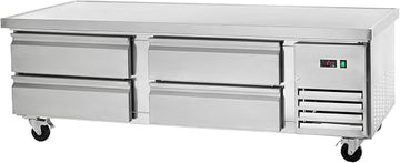 Arctic Air ARCB72 74' Four Drawer Refrigerated Chef Base, Stainless Steel, 115v