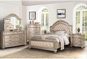 Evelyn Champagne Upholstered 5-piece Bedroom Set, Queen
