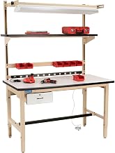 Global Industrial Standard Workbench, ESD Laminate Top, 60" Wx30 D, Beige