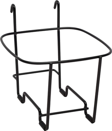 Kleen-Pail® Vinyl Coated Stainless Wire Wall-Mount Stand Only (for 6 Qt Bucket) Black by San Jamar – (for 6 Qt Bucket), 6.0 quarts, Vinyl, Black, Model KPS196WM