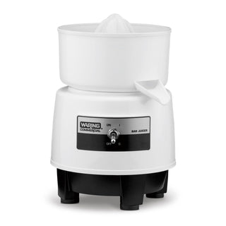 Compact Electric Citrus Juicer with 120 Oranges per Hour Capacity by Waring – 34 Ounce, 1.0 quarts, Plastic, White, Model BJ120C*